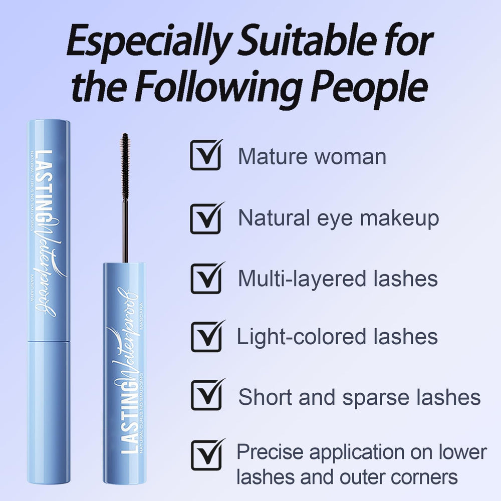 Okerker mascara waterproof and sweat-proof formula stays intact in humidity and workouts