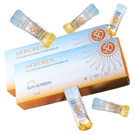 Okerker mini sunscreen travel tubes providing SPF50+ PA+++ protection on the go
