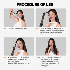 OKWRAP auto-wrap air curler 2pack delivering effortless curls with air swirl