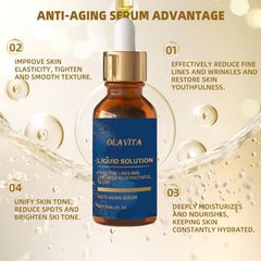 OLAVITA serum massaged into skin for quick absorption and smooth texture.