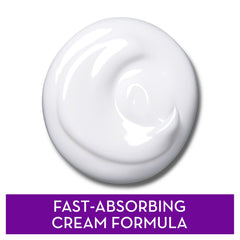 Olay Age Defying Night Cream texture closeup showing lightweight oil-free feel.
