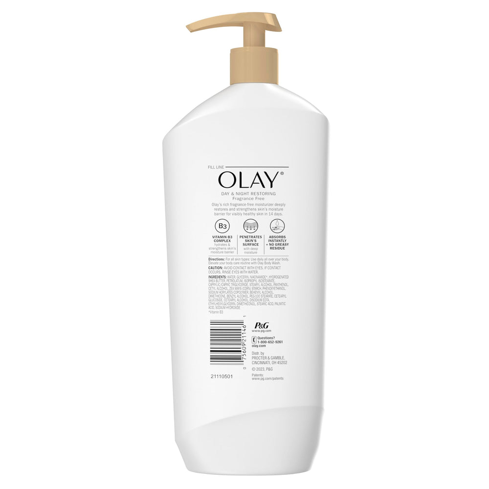 Large 18-ounce bottle highlights generous daily use.