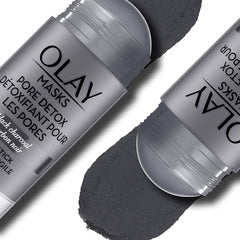 Olay Face Mask Stick rinse-off after 10 minutes for a bright finish.
