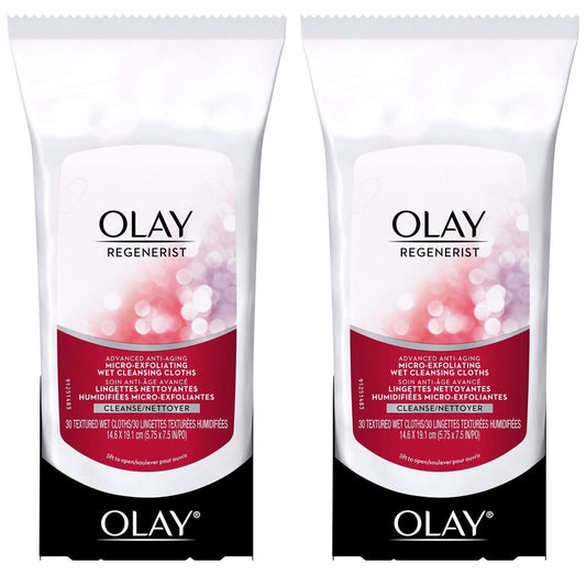 OLAY Regenerist cleansing cloths remove makeup and impurities for refreshed skin