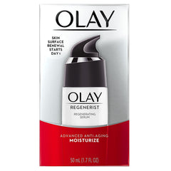 Close-up of Olay Regenerist serum texture for fast absorption and smooth skin