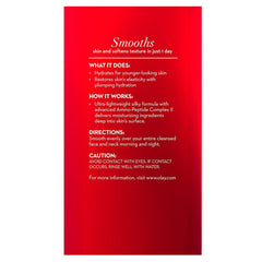 Olay Regenerist serum blended into skin with a dewy, hydrated finish