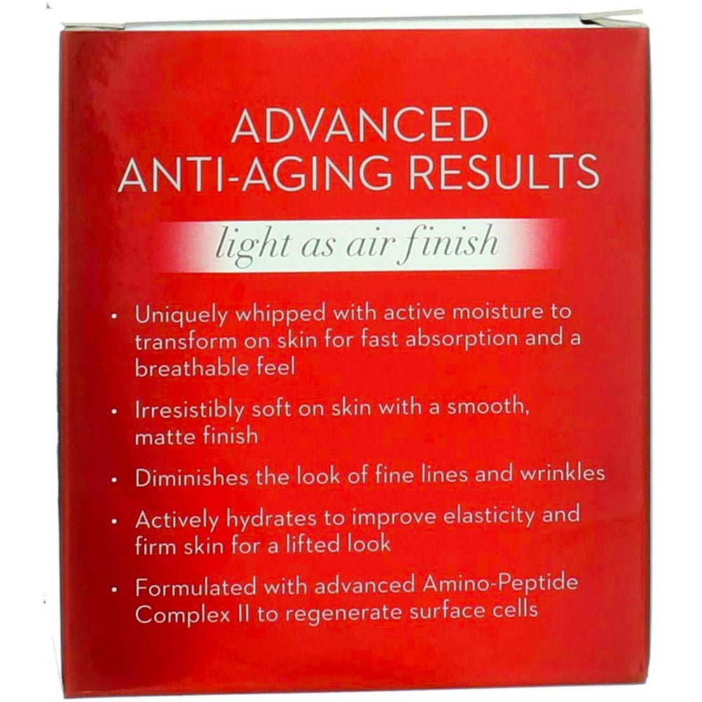 Olay Regenerist Whip SPF25 texture closeup shows airy whipped texture absorbing fast.