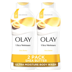 Olay Ultra Moisture bottle cap close-up highlighting the hydrating formula.