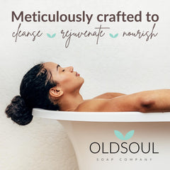 Old Soul Spa Day Soap spa-like routine image invites mindful cleansing moments.