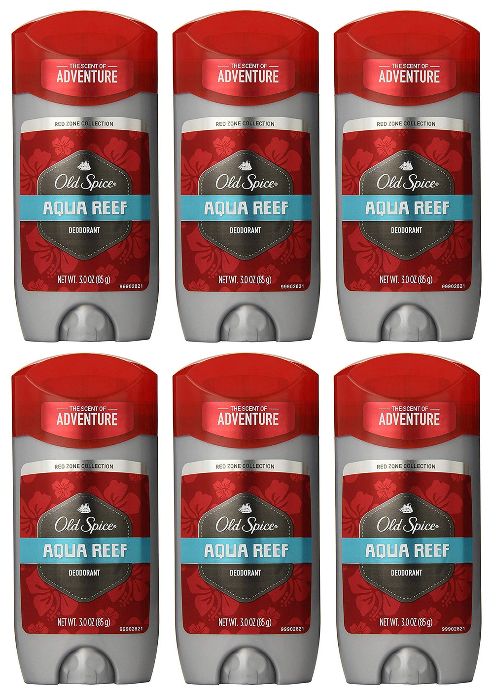 Old Spice Aqua Reef deodorant stick front view for long-lasting freshness