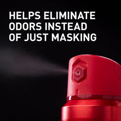 Old Spice Aqua Reef dry spray in action application demonstrates rapid, odor-fighting freshness.