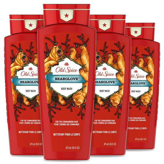Old Spice Bearglove packshot showing the Wild Collection bottle.