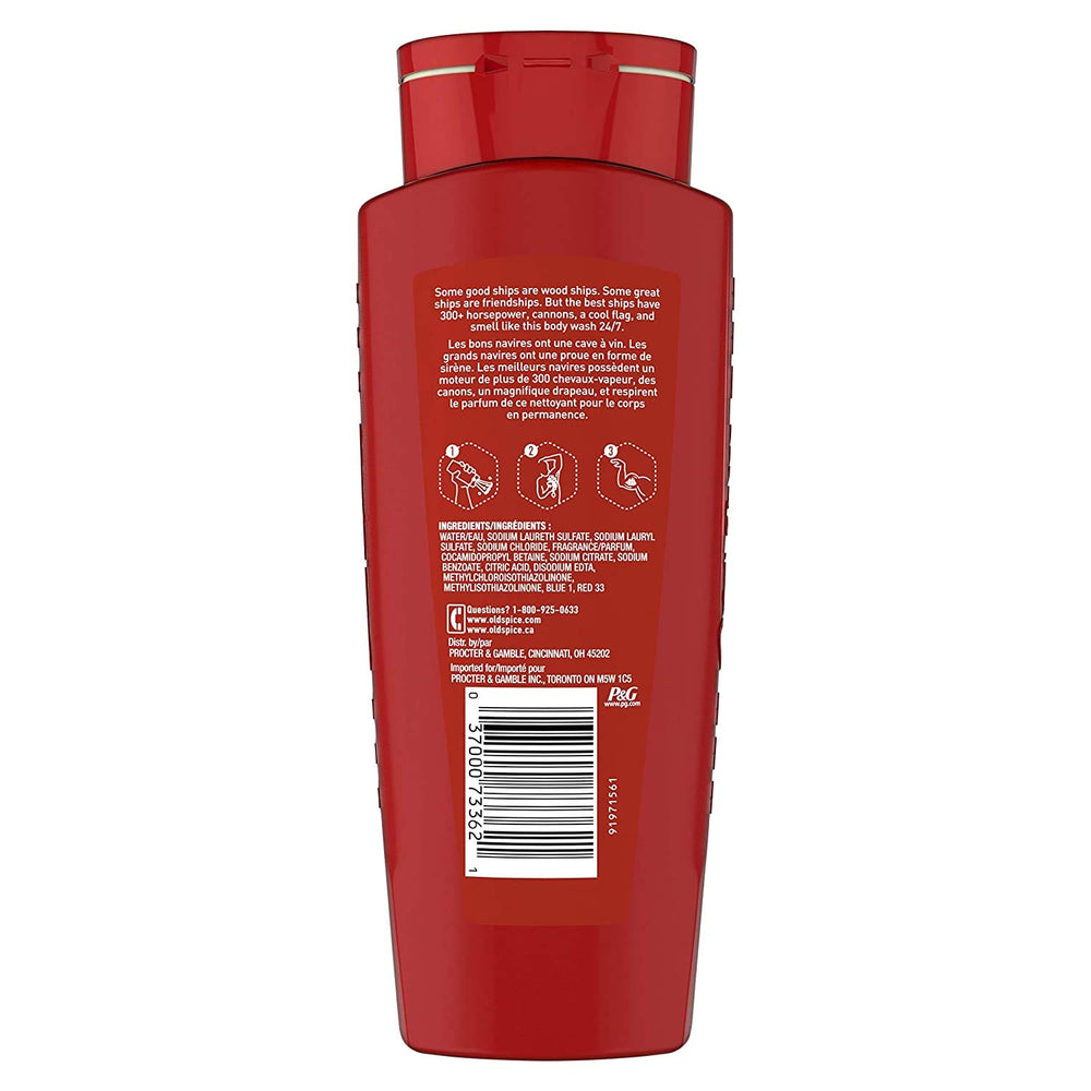 Old Spice Captain Scent lather action creating rich foam