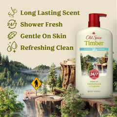 Old Spice Cleansing Body Wash lather-foam close-up for a refreshing cleanse.