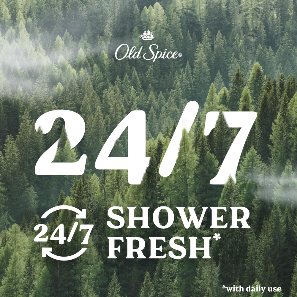 Old Spice Cleansing Body Wash label-closeup notes Vitamin B3 for skin-friendly care.