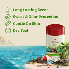Old Spice Fiji pack of 3 front view showing convenient multi-pack.