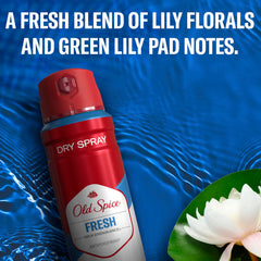 Old Spice fresh scent daily use spray keeps you dry and confident
