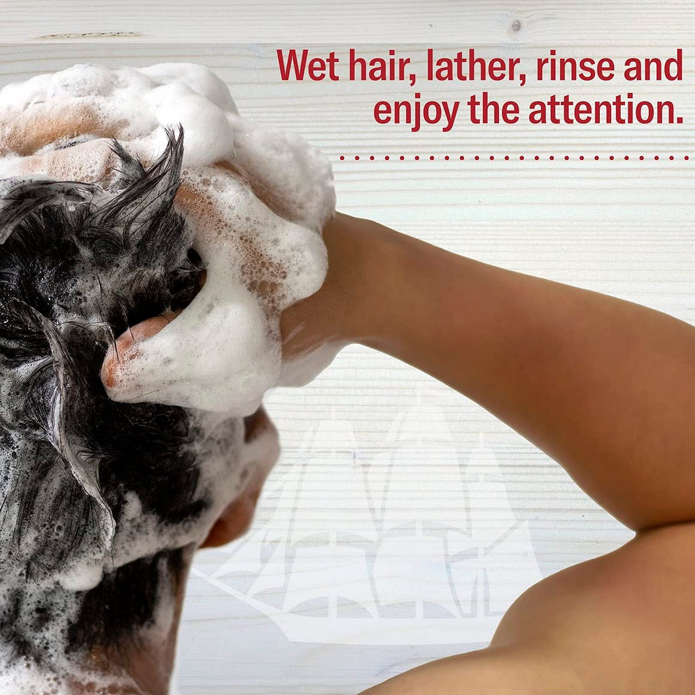 Old Spice Gentlemans Blend shower scene with two bottles ready for use.