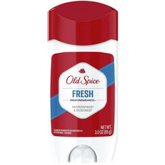 Old Spice High Endurance invisible solid deodorant bottle showing clear, long-lasting protection.