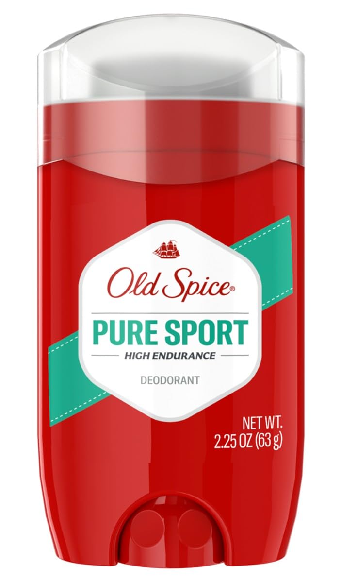 Old Spice High Endurance Pure Sport solid deodorant pack of 3 showing value and convenience