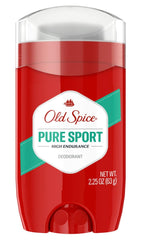 Old Spice High Endurance Pure Sport solid deodorant pack of 3 showing value and convenience