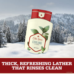 Old Spice Invigorate bathroom scene emphasizes masculine freshness for daily use.