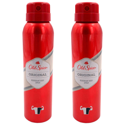 Old Spice Original deodorant body spray bottle front view with long-lasting fragrance.