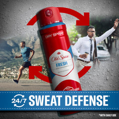 Old Spice pack of 3 dry spray highlights convenient multiple day protection