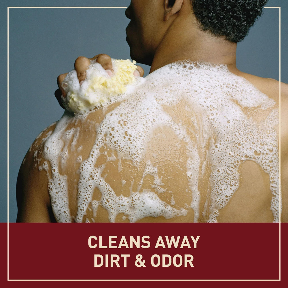 Exfoliating texture in Old Spice Palm Tree bar soap for smoother skin.