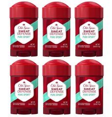 Old Spice Pure Sport soft solid 6-pack ready for all-day freshness.
