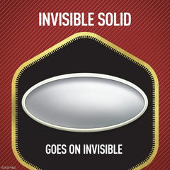 Old Spice Steel Titan stick close-up reveals invisible solid formula.
