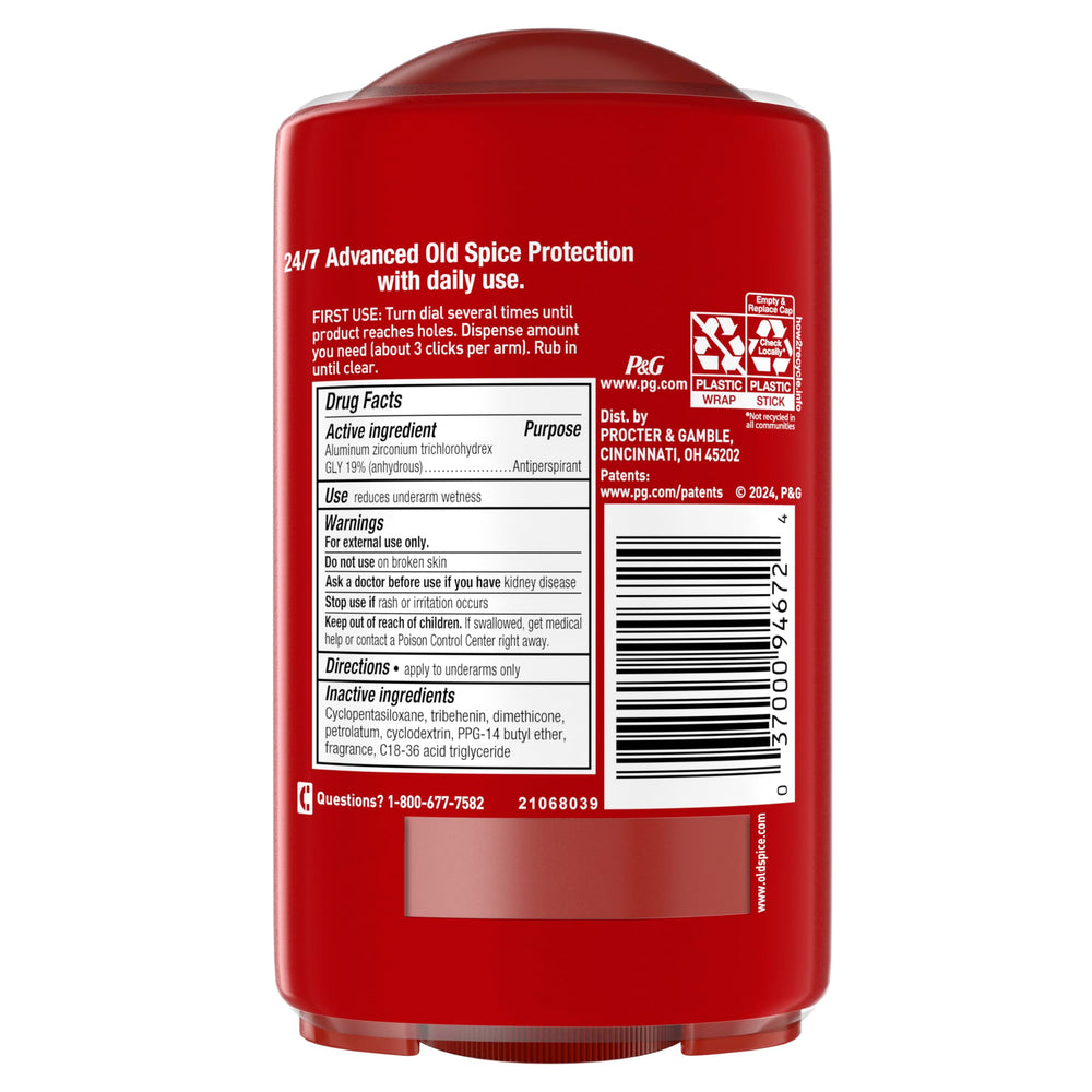 Old Spice Sweat Defense Soft Solid lemon-lime scent bottle with modern design.