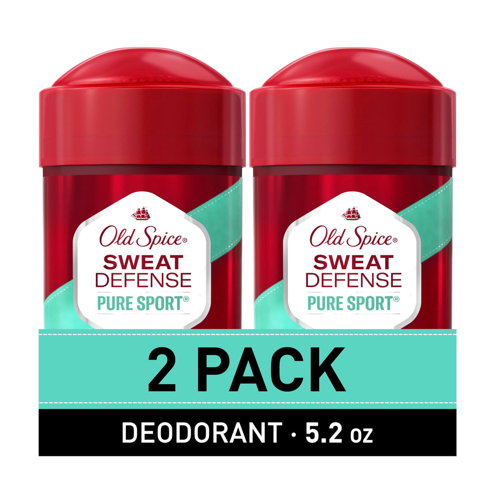 Old Spice Sweat Defense Soft Solid pack of 2 with lemon-lime scent for all-day freshness.