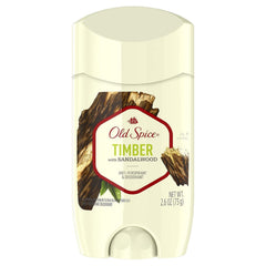 Old Spice Timber anti-perspirant stick showing long-lasting protection for active days.