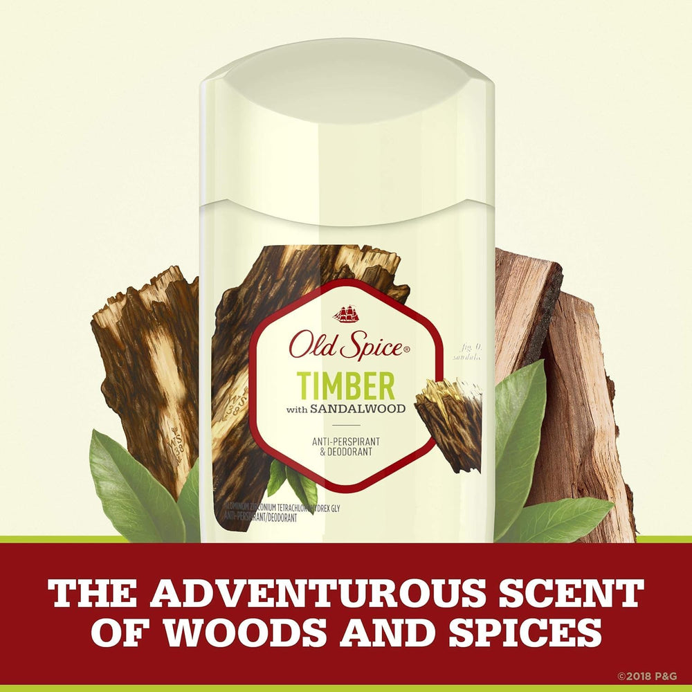 Old Spice Timber smooth applicator glide for mess-free, easy use.