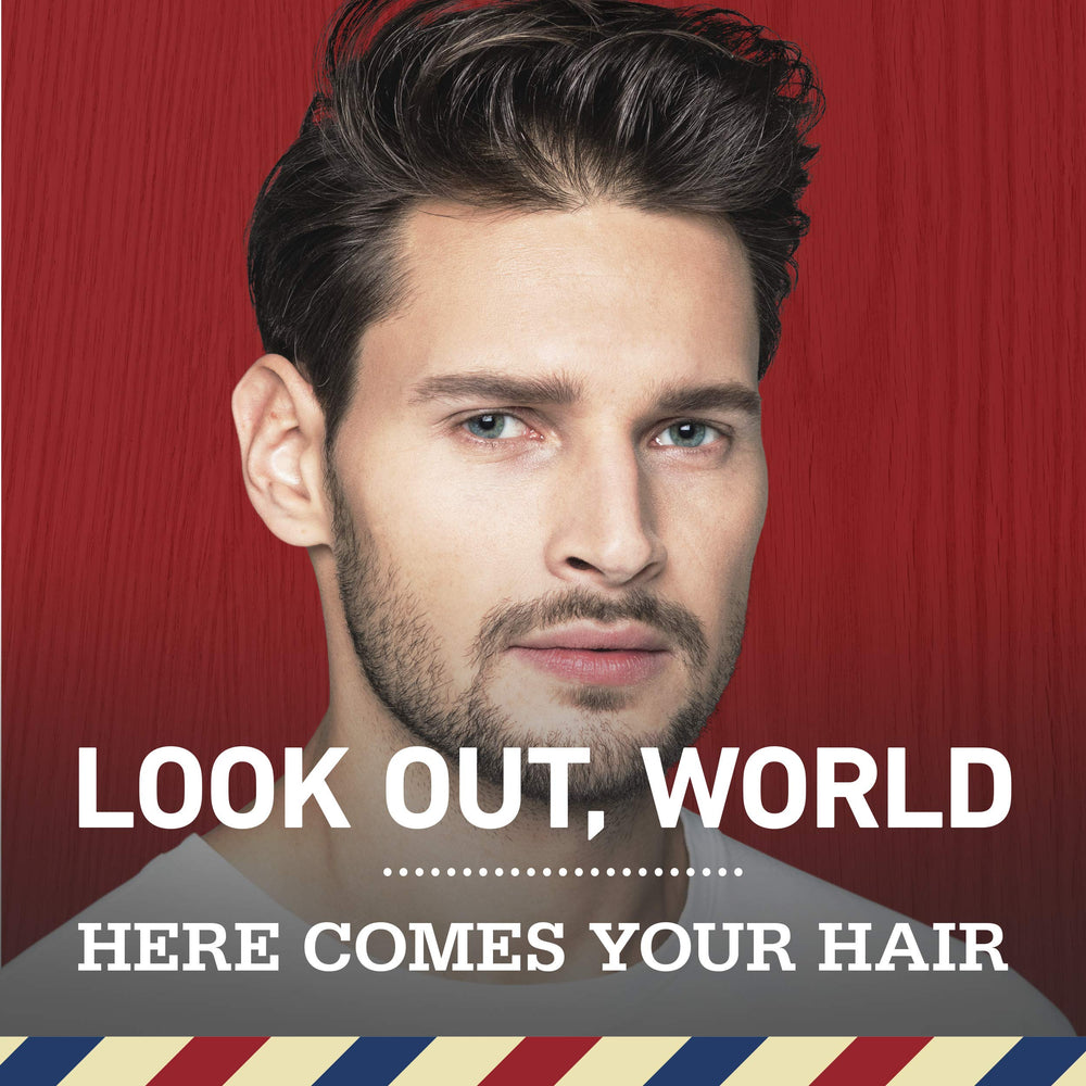 Old Spice Volcano charcoal shampoo application on hands, feel the invigorating cleanse and refreshing scent