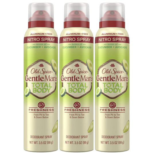 Old Spice Whole Body Spray bottle front view for all-over freshness.