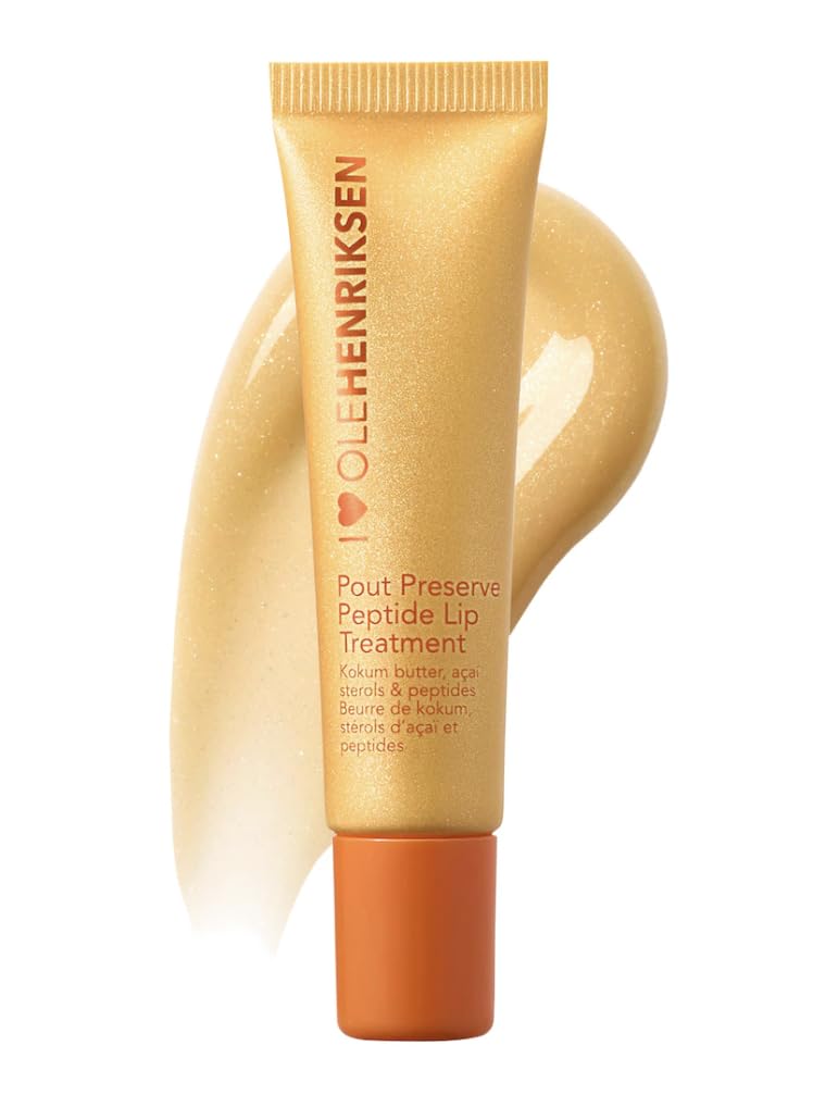 Ole Henriksen Pout Preserve Citrus Sunshine Glimmer tube close-up for hydrating lip care
