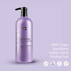 Oligo Blacklight Nourishing Conditioner bottle closeup—rich texture and premium packaging.