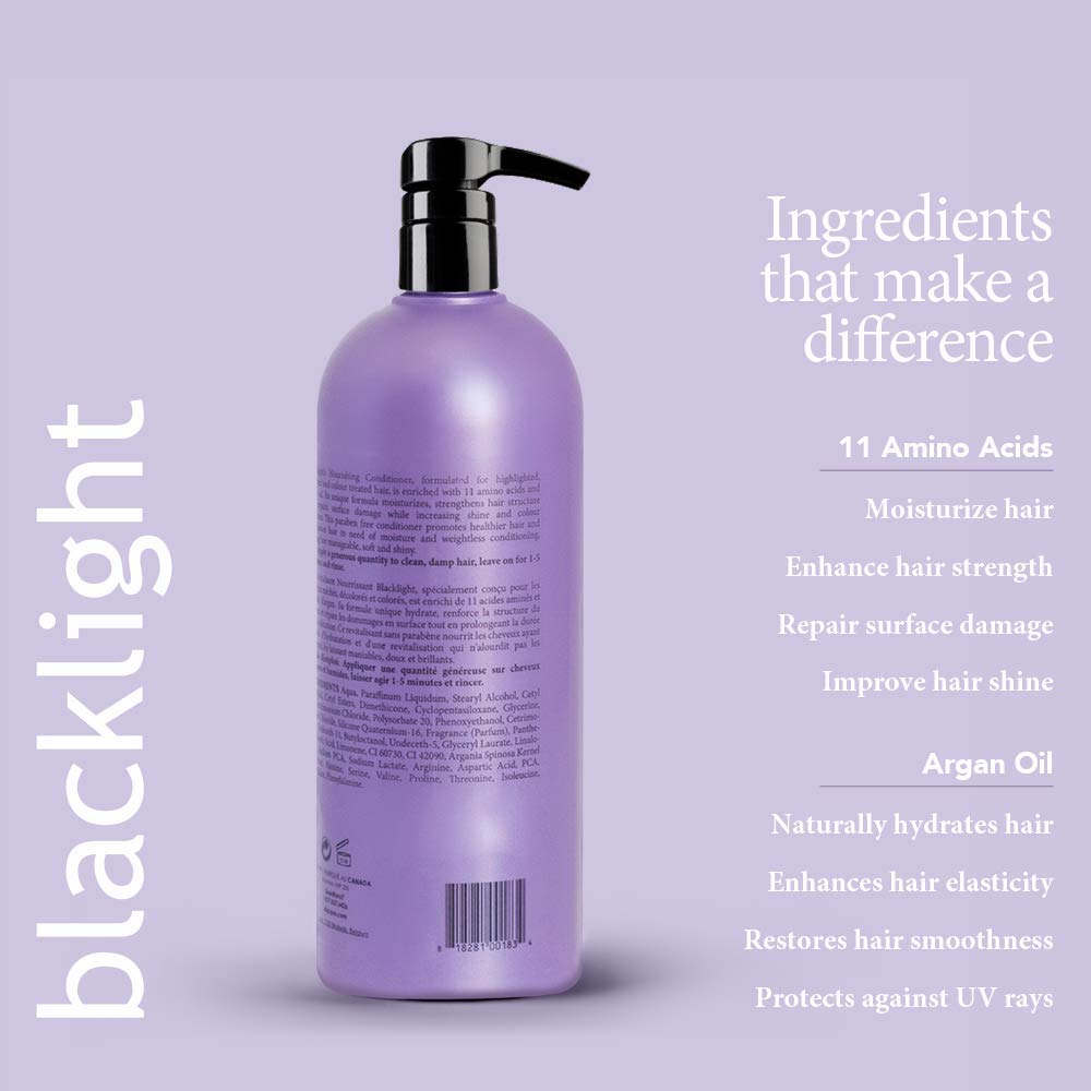 Oligo Blacklight Nourishing Conditioner ingredient argan oil—deep hydration.