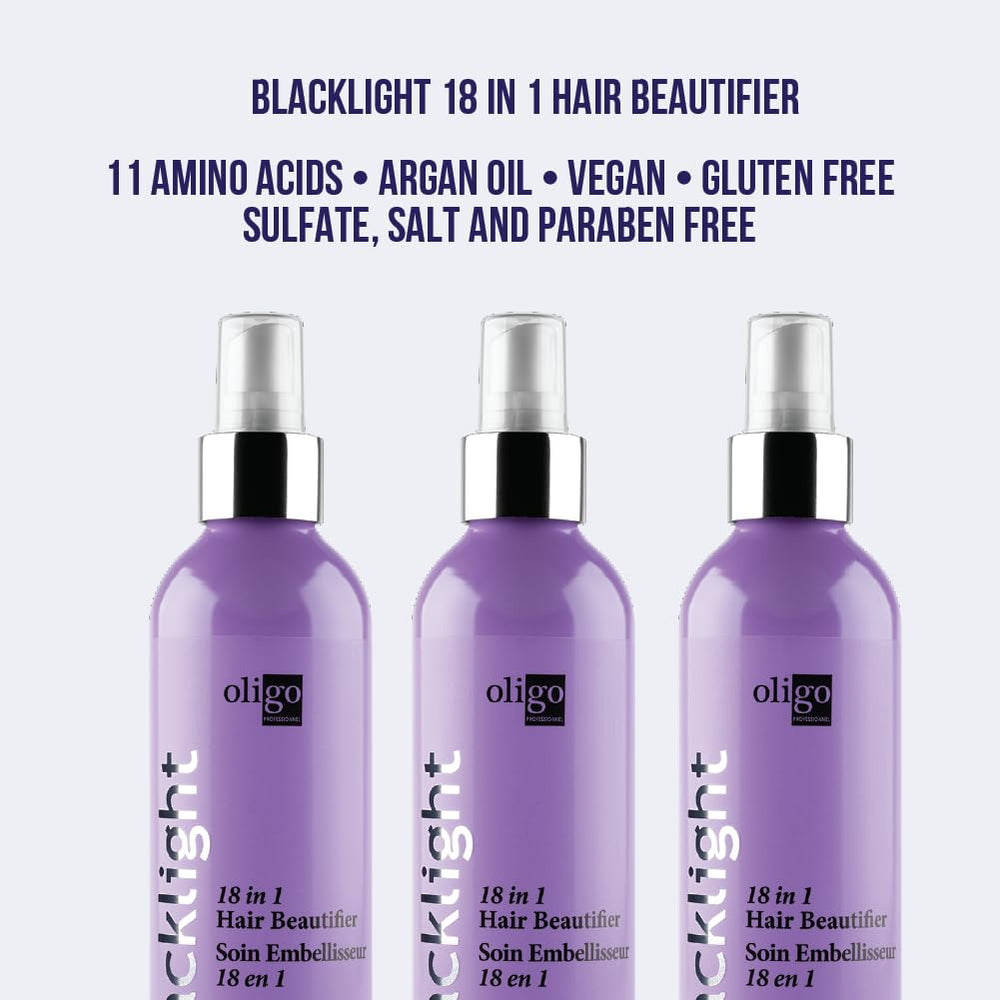 Oligo Professionnel Blacklight 18-in-1 anti-frizz spray for smoother hair