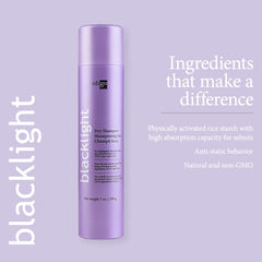 Oligo Professionnel Blacklight Dry Shampoo fragrance close-up conveys a light, refreshing scent.