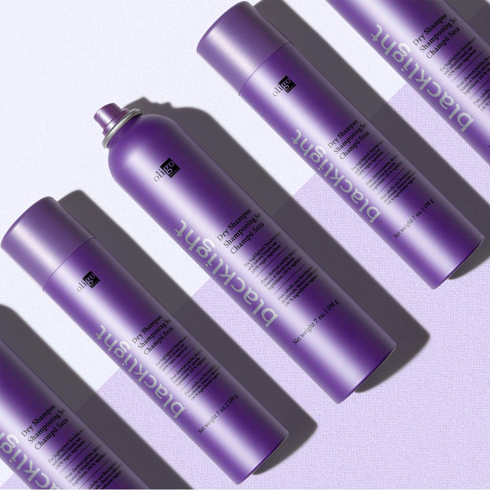 Oligo Professionnel Blacklight Dry Shampoo odor neutralization highlight for between-wash freshness.