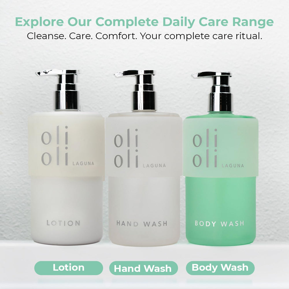 Coconut oil and shea butter imagery on OLIOLI packaging