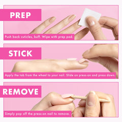 Olive & June quick, damage-free removal without soaking.