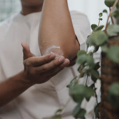 Olive oil component in Bali Soap bottle highlights natural skin conditioning.