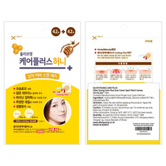 OLIVE YOUNG Care Plus spot patch applied on clean skin for quick use.