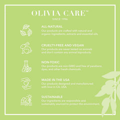 Close-up shows olive oil-based lather delivering hydrating cleanliness.