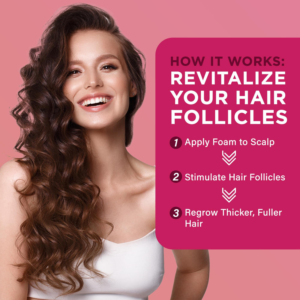 OLIVITA foam dispensing action shows easy, mess-free daily application