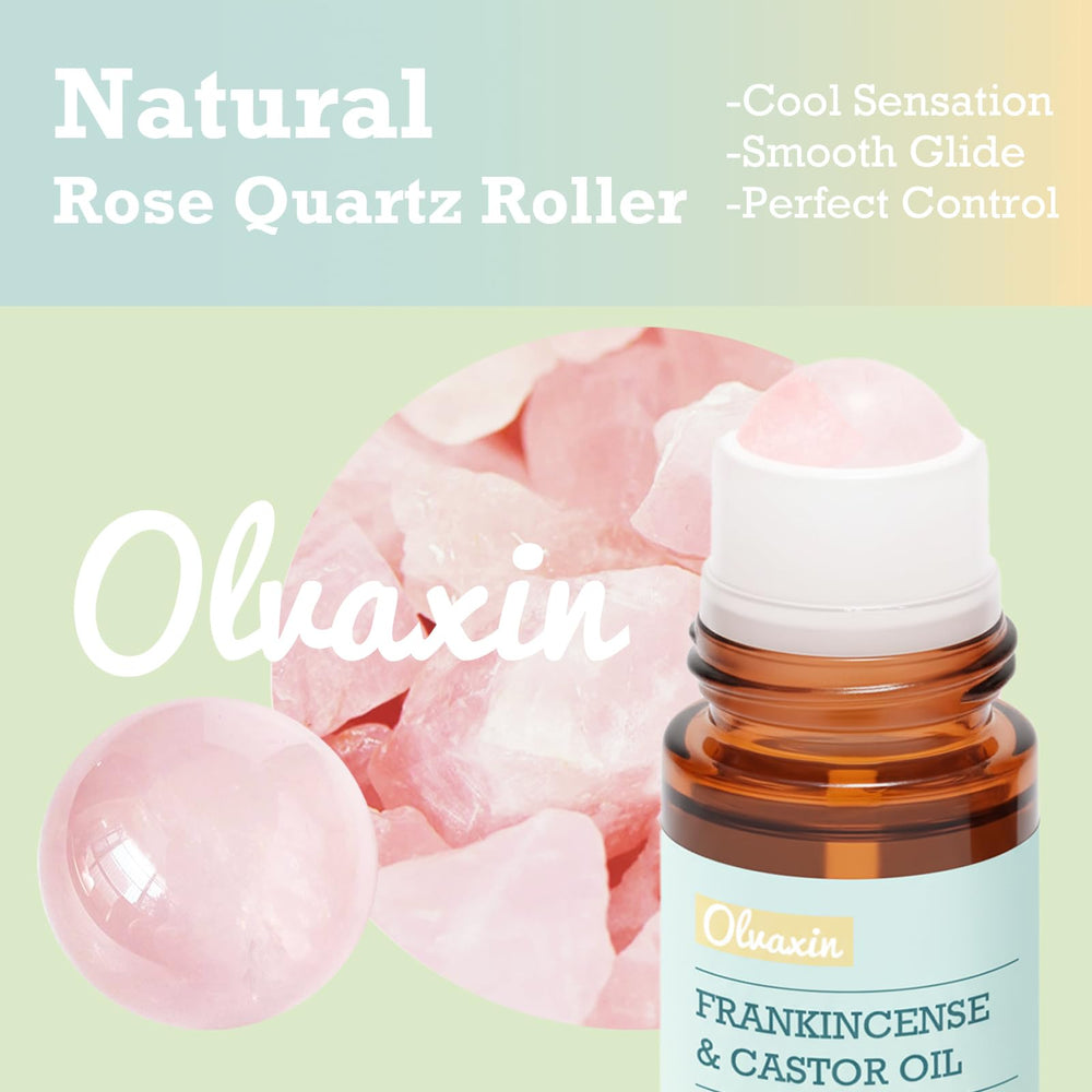 Olvaxin amber glass bottles protect oil from light during travel.